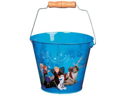 Kyblík plechový Frozen (Ledové Království) modrý 2 l na písek kov