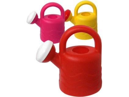 Konvička dětská plastová 16cm 0,6l s růžicí různé barvy