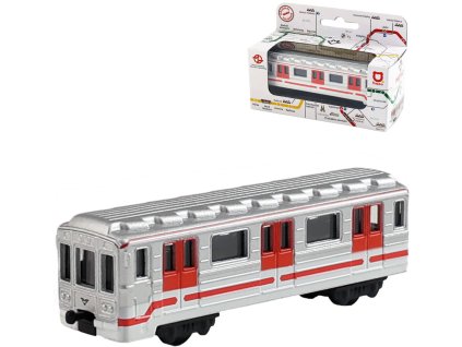 Metro Praha MHD mini kovová souprava 1 vagon volný chod