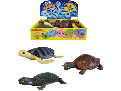 Želva strečová 15cm zvířátko 3 druhy plast