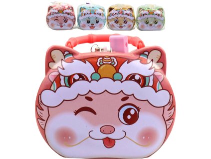 Pokladnička kočka dětská plechová kasička 4 druhy