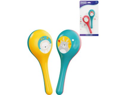 Rumba koule barevné set 2ks zvířátka plast *HUDEBNÍ NÁSTROJE*