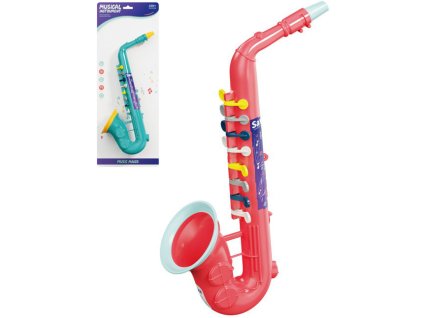 Saxofon dětský 33cm plastový 2 barvy *HUDEBNÍ NÁSTROJE*
