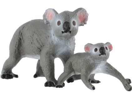Medvídek koala s mládětem 13cm zvířátko plastová figurka Zooted v sáčku