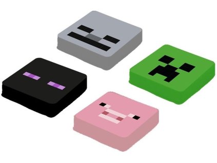 PIXIE CREW & MINECRAFT Náhradní multipixely II. set 4ks silikon