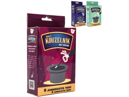 Kouzla 10 triků malý kouzelník 3 druhy v krabici