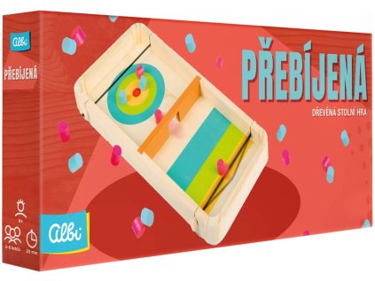 ALBI DŘEVO Přebíjená Dřevěná stolní hra *SPOLEČENSKÉ HRY*
