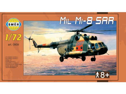 SMĚR Model helikoptéra Mil Mi-8 SAR 1:72 stavebnice vrtulníku 101 dílků
