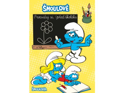 AKIM Procvičuj si (před)školáku Šmoulové set s popisovačem