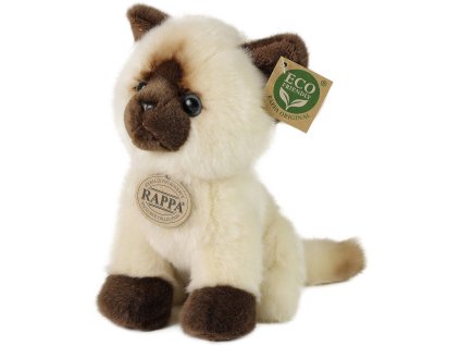 PLYŠ Kočka siamská 18cm Eco-Friendly *PLYŠOVÉ HRAČKY*