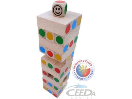 CEEDA DŘEVO Věž malá barevná  *DŘEVĚNÉ HRAČKY*