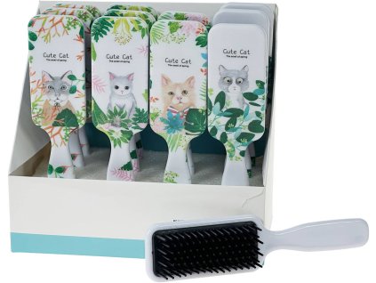 Kartáč dětský hřeben na vlasy s kočičkou 4 druhy