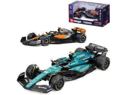 BBURAGO RACE Auto závodní 1:43 Formule F1 (2023) kovový model 3 druhy