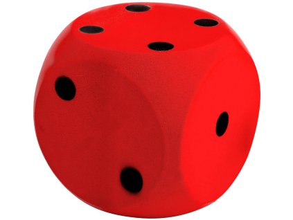 ANDRONI Kostka hrací soft měkká 10cm červená molitanová