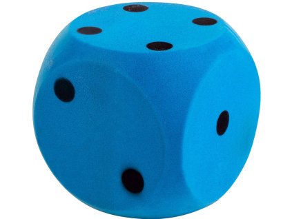 ANDRONI Kostka hrací soft měkká 10cm modrá molitanová