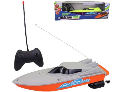 RC Loď motorový člun na vysílačku 27MHz do vody na baterie 2 barvy