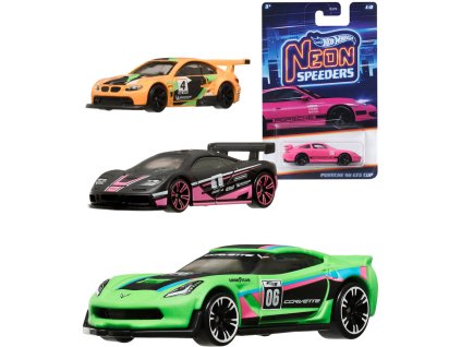 MATTEL HOT WHEELS Auto Neon Speeders angličák 1:64 8 druhů