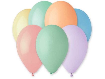 GEMAR Balónek nafukovací 26cm pastelový set 10ks různé barvy v sáčku