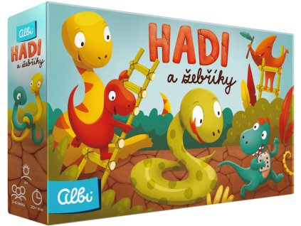 ALBI HRA Hadi a žebříky Dinosauři *SPOLEČENSKÉ HRY*