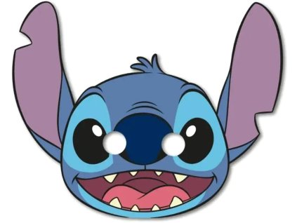 KARNEVAL Maska na obličej Stitch a Angel set 6ks *KARNEVALOVÝ DOPLNĚK*