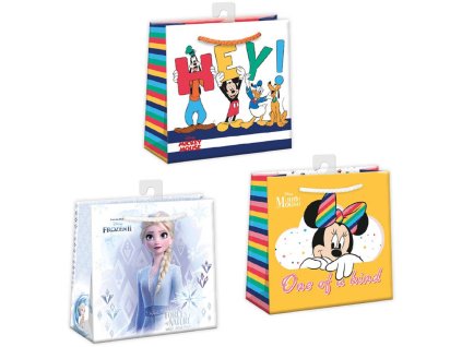 Taška dárková Disney mix 16x16cm papírová 3 druhy