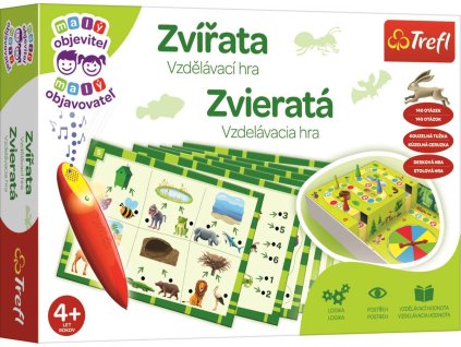 TREFL Hra Malý objevitel Zvířata s magickým perem na baterie Světlo Zvuk
