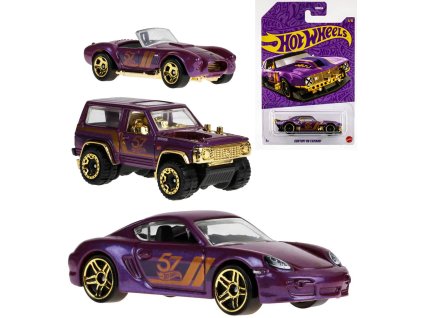 MATTEL HOT WHEELS Auto Purple and Gold Series 1:64 různé druhy kov