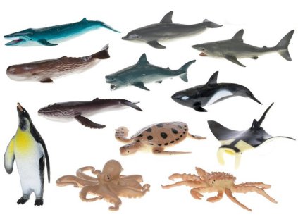 Zvířátko mořské 8cm plastové figurky zvířátka 12 druhů