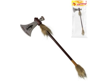 KARNEVAL Sekera indiánská s kožešinou *KARNEVALOVÝ DOPLNĚK*