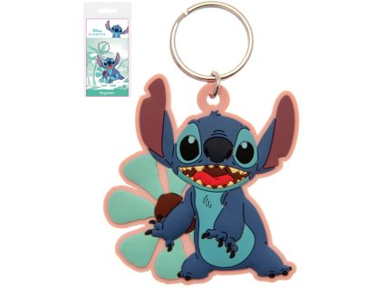 Klíčenka dětská gumová Disney Stitch přívěsek na klíče