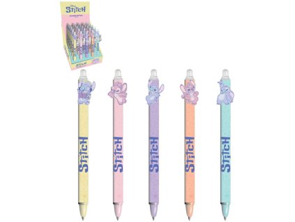 Pero dětské gelové gumovací Stitch mazací 5 druhů