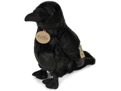 PLYŠ Pták vrána 25cm Eco-Friendly *PLYŠOVÉ HRAČKY