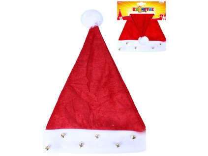 KARNEVAL Čepice Vánoční s rolničkami dospělá *KARNEVALOVÝ DOPLNĚK*