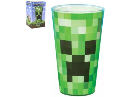 Sklenice Minecraft Creeper 400ml s potiskem dárkové balení