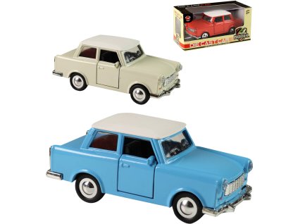 Auto retro kovové Trabant na setrvačník 3 barvy