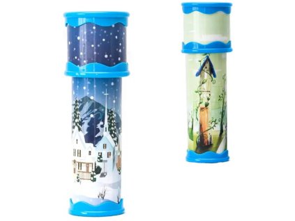 Kaliedoskop dětský plastový krasohled 20cm kukátko 2 druhy