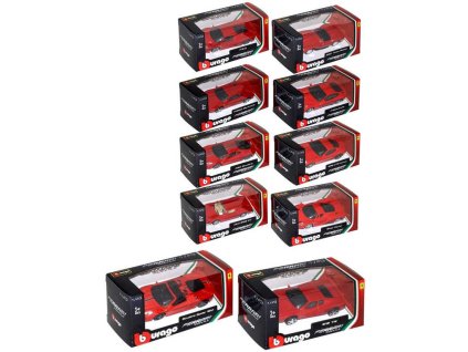 BBURAGO Auto Ferrari Race and Play 1:43 kovový model různé druhy