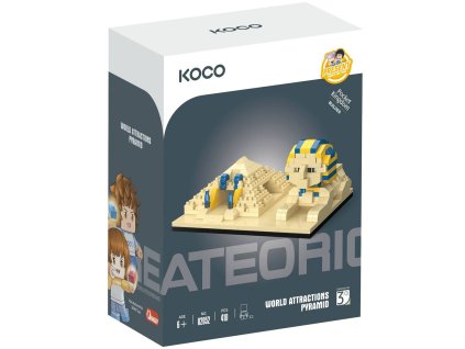 KOCO Stavebnice kostky Pyramida se Sfingou 410d