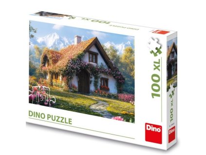 DINO Puzzle Chata v údolí 100 XL dílků