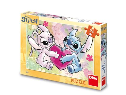 DINO Puzzle 24 Stitch: love story 24 dílků