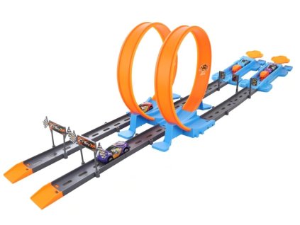 Dráha vystřelovací 36dílků + 4 kovová auta