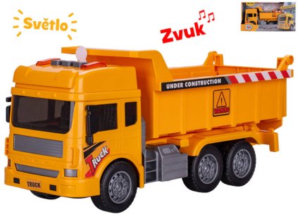 Auto stavební sklápěčka se světlem a zvukem