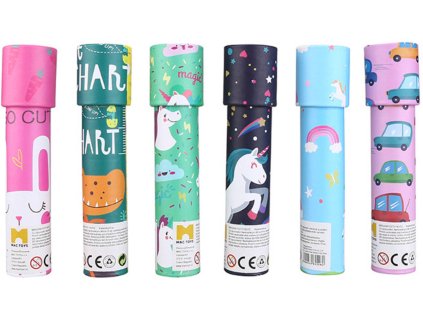 MAC TOYS Kaleidoskop dětské kukátko krasohled 6 druhů