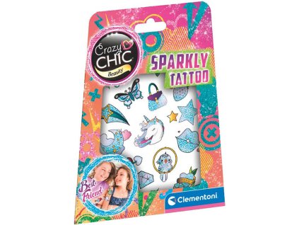 CLEMENTONI Tetování Crazy CHIC třpytivé holčičí