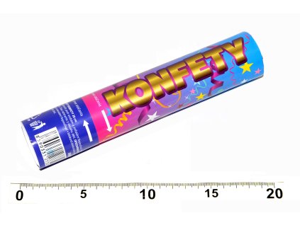 Párty konfety vystřelovací 20 cm