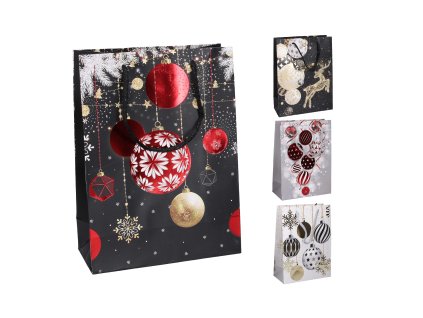 Dárková taška M 26x32x10 cm Vánoce