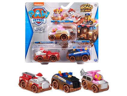 PAW PATROL KOVOVÉ AUTÍČKA TROJBALENIE