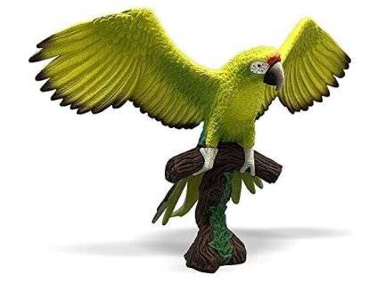 Bullyland 69392 - Velký zelený papoušek