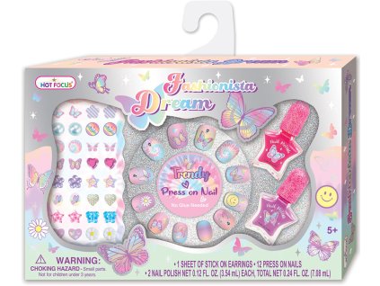 Sada laků a samolepek na nehty MOTÝL