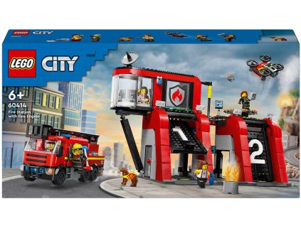 LEGO CITY Hasičská stanice s hasičským vozem 60414 STAVEBNICE